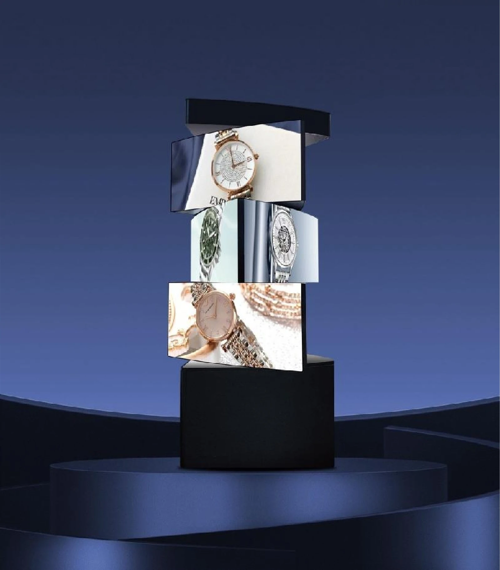 360 degree Rotating Tri-Prism LED Display 360 degree Rotating Tri-Prism LED Display