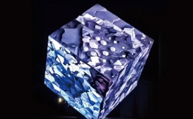 3D Rotating Cube LED Display 3D Rotating Cube LED Display