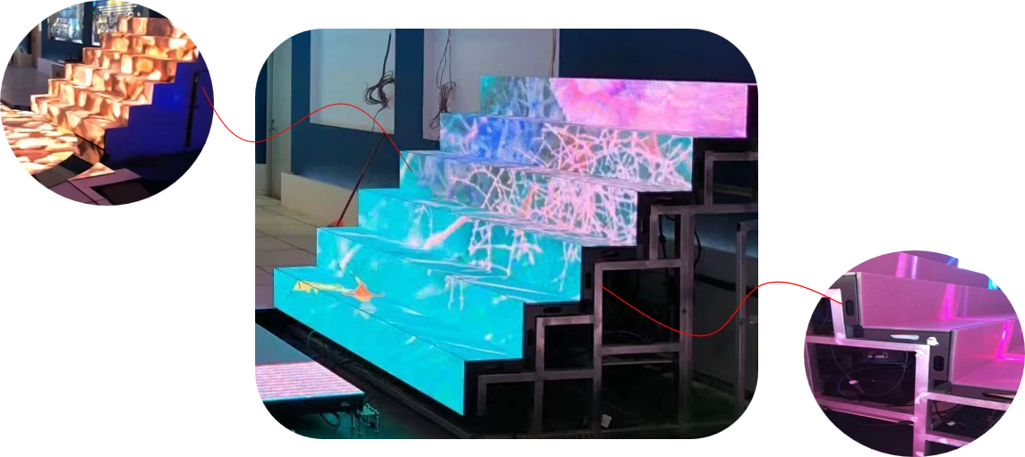 stair LED display stair LED display